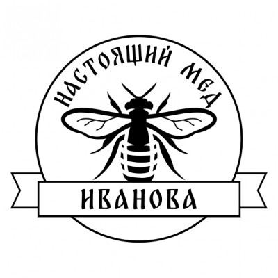 Макет логотипа пасеки