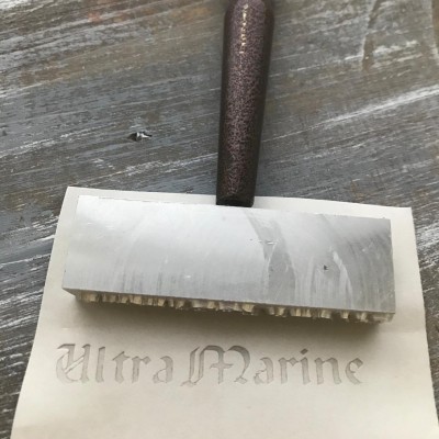 Штамп для оформления бирок из кожи, Ultramarine