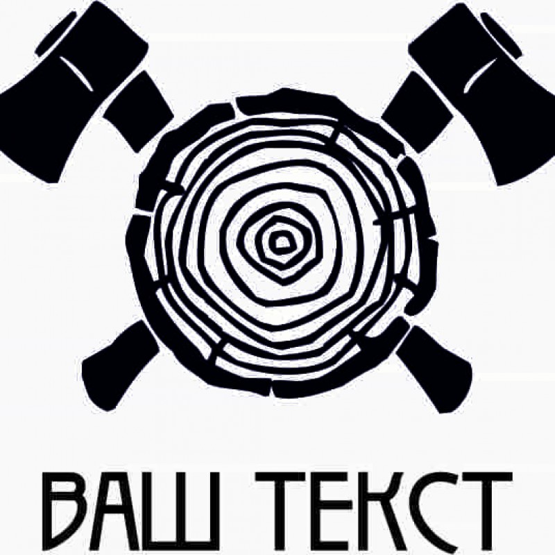 Макет штампа с логотипом плотника